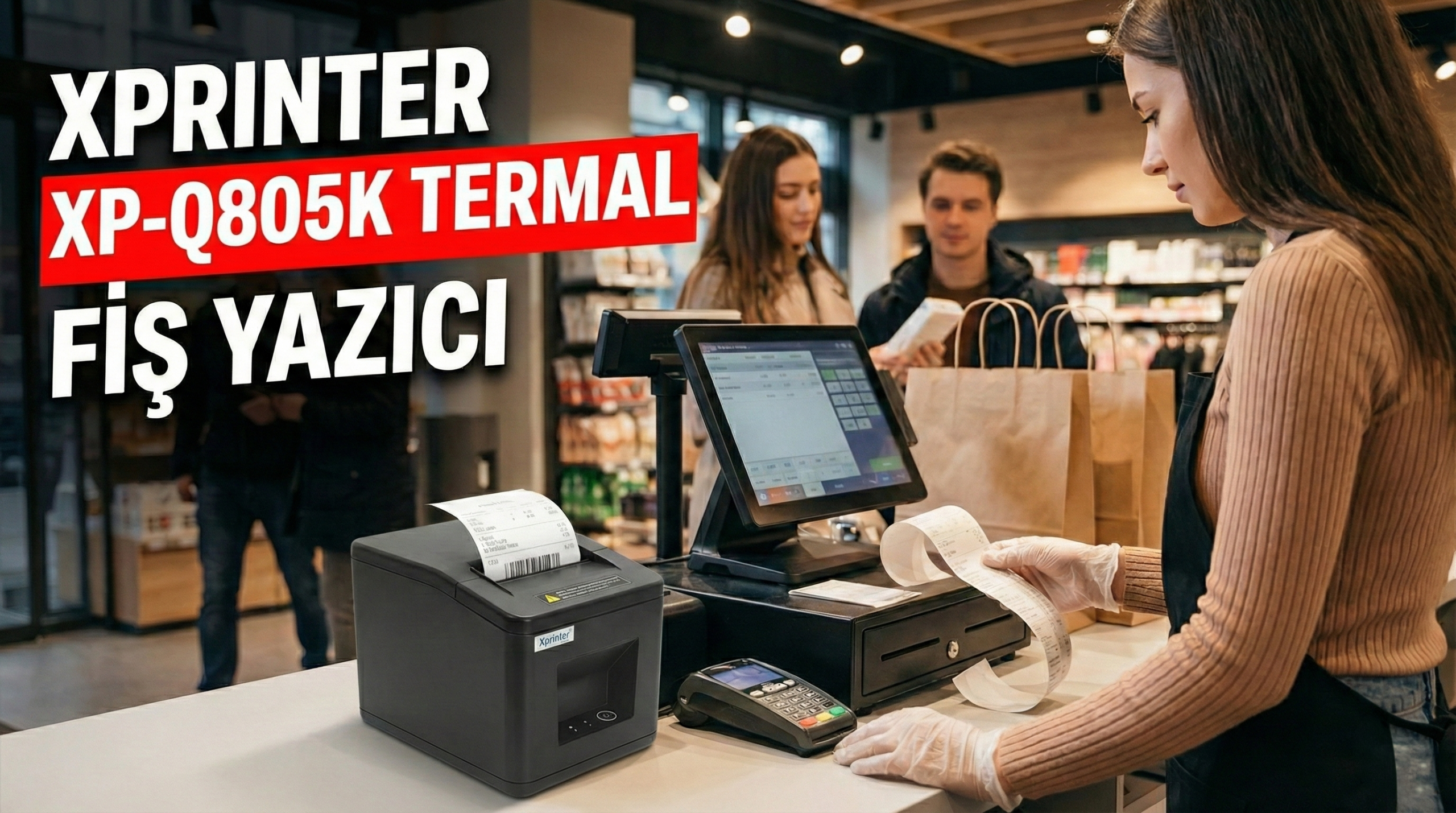 AFG Elektronikprinter hizmetleri Xprinter xp-q805k termal fiş yazıcı banner