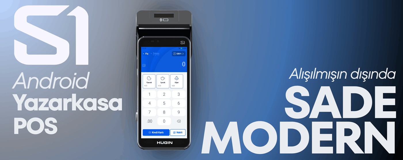 AFG elektronik yazarkasa teknikservis satış Hugin S1 Android